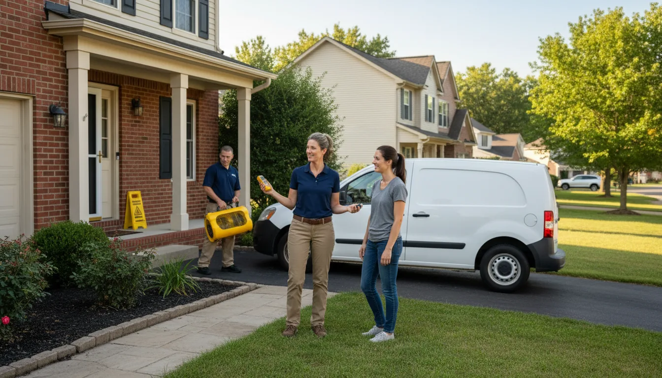 Residential water damage restoration in Vestavia Hills, AL